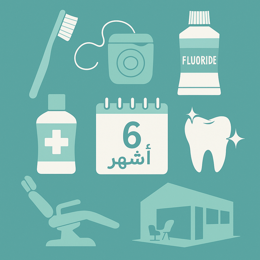 نظافة وصحة الأسنان أساس الابتسامة الجميلة