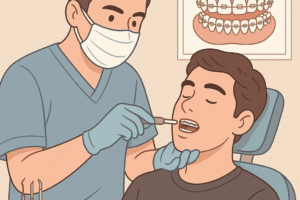 برد الأسنان بغرض العلاج التقويمي